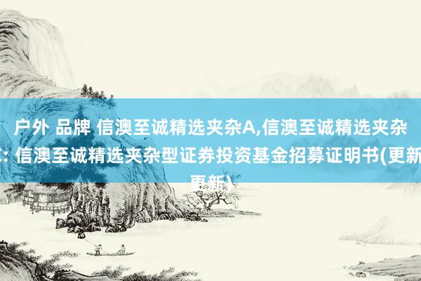 户外 品牌 信澳至诚精选夹杂A,信澳至诚精选夹杂C: 信澳至诚精选夹杂型证券投资基金招募证明书(更新)
