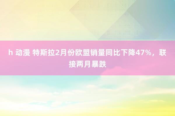 h 动漫 特斯拉2月份欧盟销量同比下降47%，联接两月暴跌