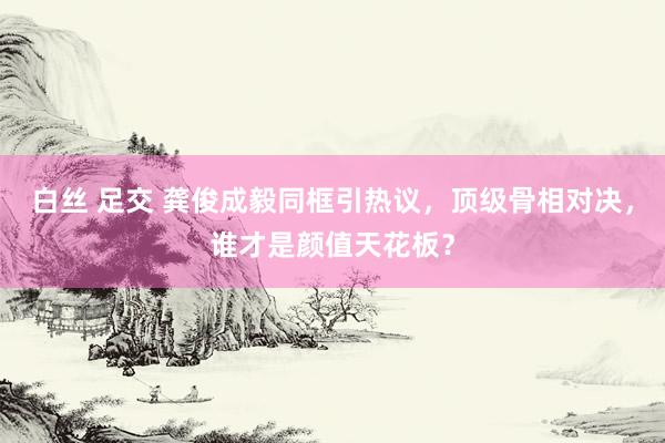 白丝 足交 龚俊成毅同框引热议，顶级骨相对决，谁才是颜值天花板？
