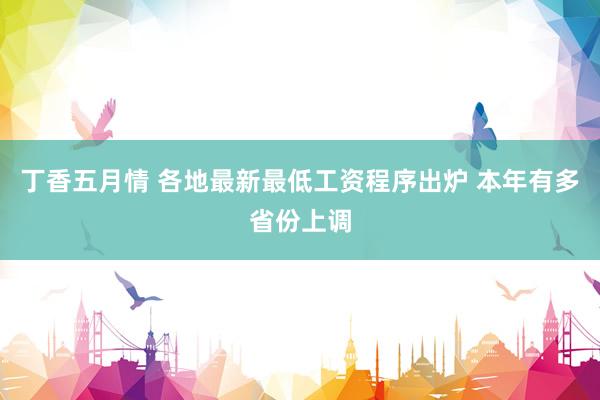 丁香五月情 各地最新最低工资程序出炉 本年有多省份上调