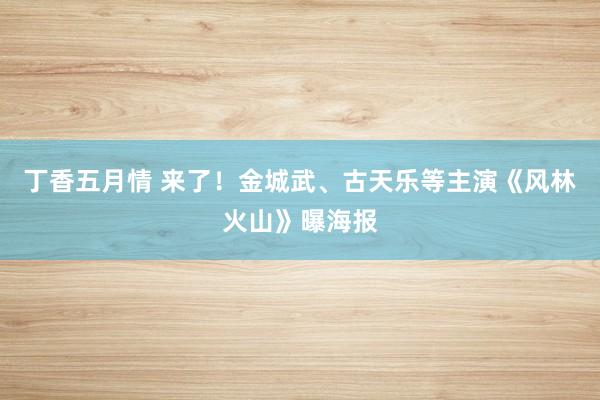 丁香五月情 来了！金城武、古天乐等主演《风林火山》曝海报