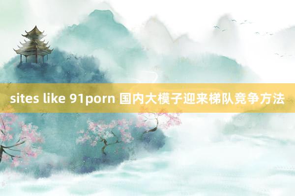 sites like 91porn 国内大模子迎来梯队竞争方法