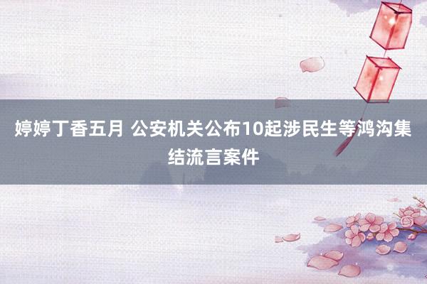 婷婷丁香五月 公安机关公布10起涉民生等鸿沟集结流言案件