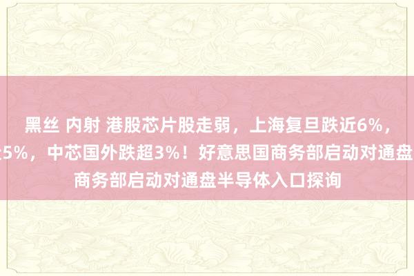 黑丝 内射 港股芯片股走弱，上海复旦跌近6%，华虹半导体跌近5%，中芯国外跌超3%！好意思国商务部启动对通盘半导体入口探询
