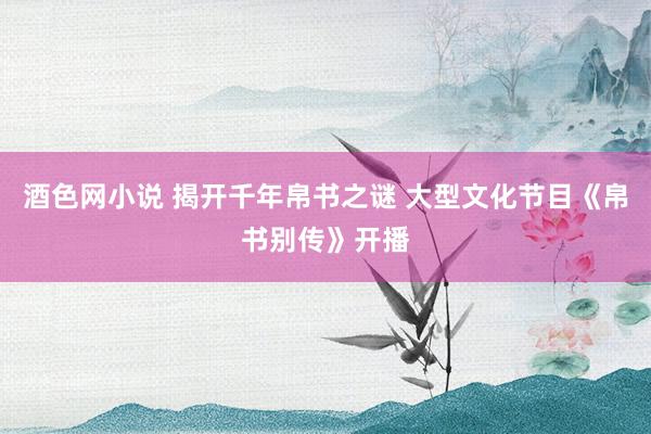 酒色网小说 揭开千年帛书之谜 大型文化节目《帛书别传》开播